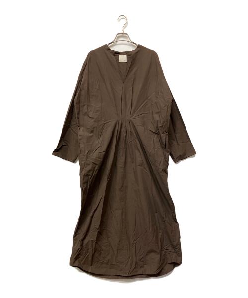 loin.（ロワン）loin. (ロワン) エアリーロングワンピース ブラウン サイズ:38の古着・服飾アイテム