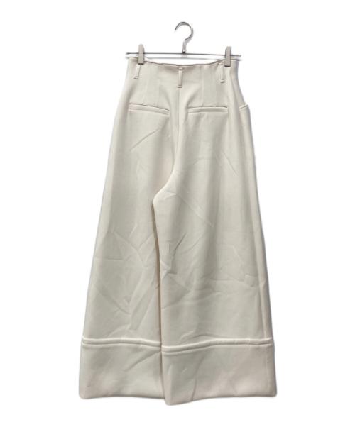 LANVIN en Bleu（ランバンオンブルー）LANVIN en Bleu (ランバンオンブルー) ダンボールニットパンツ ホワイト サイズ:38の古着・服飾アイテム