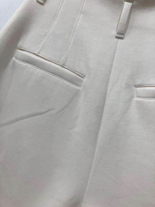 LANVIN en Bleu（ランバンオンブルー）LANVIN en Bleu (ランバンオンブルー) ダンボールニットパンツ ホワイト サイズ:38の古着・服飾アイテム