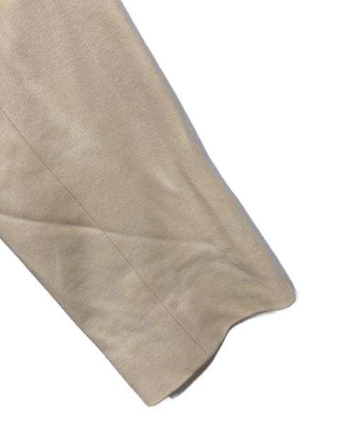 ANAYI（アナイ）ANAYI (アナイ) コットンダブルクロスノーカラージャケット ベージュ サイズ:38の古着・服飾アイテム