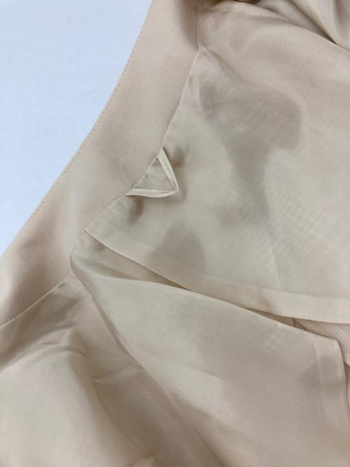 ANAYI（アナイ）ANAYI (アナイ) コットンダブルクロスノーカラージャケット ベージュ サイズ:38の古着・服飾アイテム