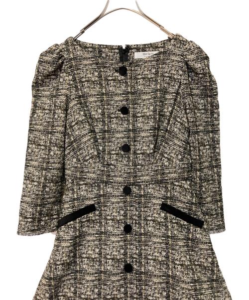 HER LIP TO（ハーリップトゥ）Her lip to (ハーリップトゥ) Classic Tweed Midi Dress ブラック サイズ:Ｍの古着・服飾アイテム