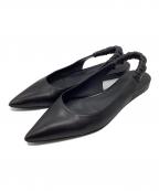 BOTTEGA VENETAボッテガベネタ）の古着「Slingback Ballet Flats スリングバック バレット フラット サンダル ミュール」｜ブラック