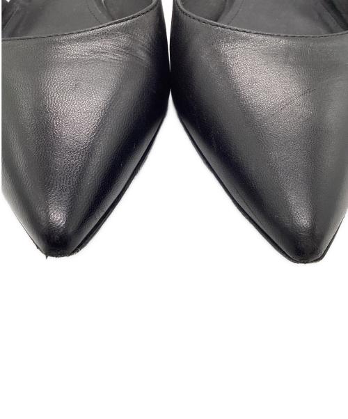 BOTTEGA VENETA（ボッテガベネタ）BOTTEGA VENETA (ボッテガベネタ) Slingback Ballet Flats スリングバック バレット フラット サンダル ミュール ブラック サイズ:38の古着・服飾アイテム