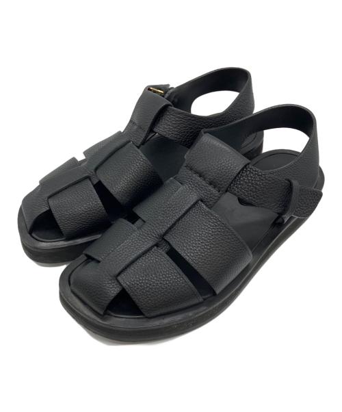 THE ROW（ザ ロウ）THE ROW (ザ ロウ) FISHERMAN サンダル フィッシャーマン グルカサンダル ブラック サイズ:37　1/2の古着・服飾アイテム