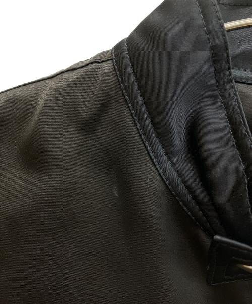 RICK OWENS（リックオウエンス）RICK OWENS (リックオウエンス) Slim-Fit Panelled Nylon Bomber Jacket　スリムフィットパネルドナイロンボンバージャケット ブラック サイズ:48の古着・服飾アイテム