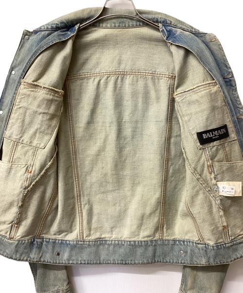 BALMAIN（バルマン）BALMAIN (バルマン) デニムジャケット ブルー サイズ:Mの古着・服飾アイテム