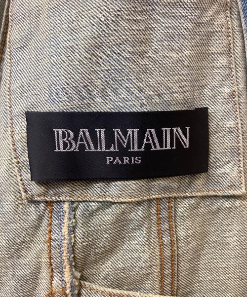 BALMAIN（バルマン）BALMAIN (バルマン) デニムジャケット ブルー サイズ:Mの古着・服飾アイテム