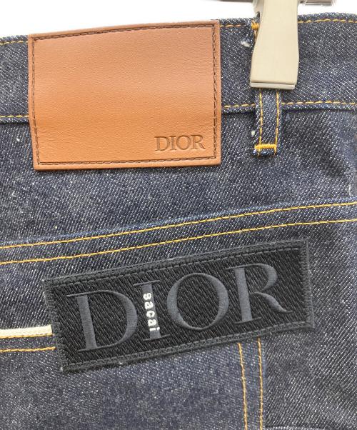 sacai（サカイ）sacai (サカイ) DIOR (ディオール) スリムフィットジーンズ ローコットンデニム インディゴ サイズ:30の古着・服飾アイテム