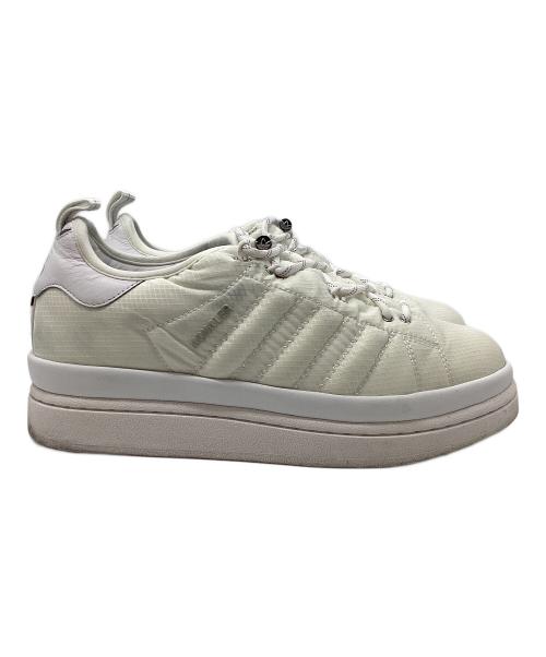 adidas（アディダス）adidas (アディダス) MONCLER (モンクレール) コラボスニーカー　CAMPUS ホワイト サイズ:26.0ｃｍの古着・服飾アイテム