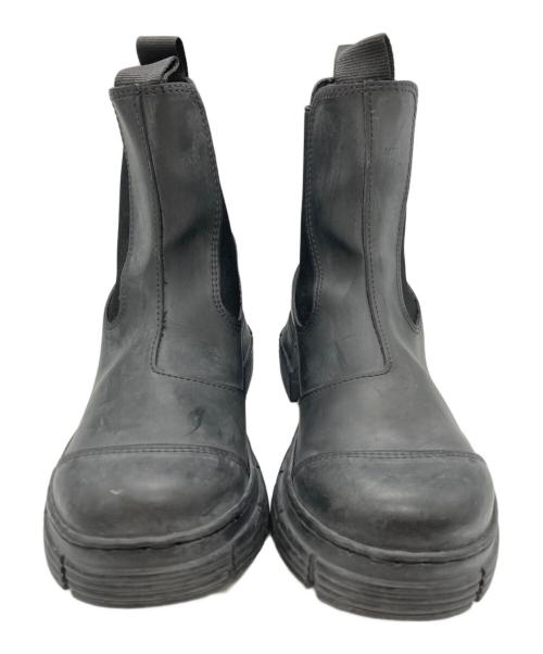 GANNI（ガニー）Ganni (ガニー) リサイクルラバーブーツ ブラック サイズ:36の古着・服飾アイテム