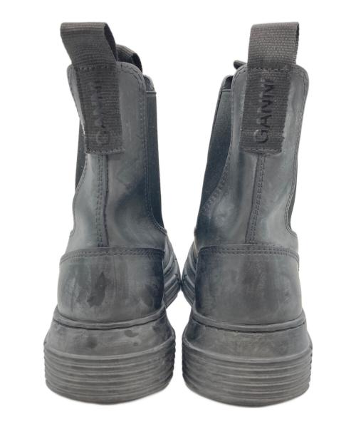 GANNI（ガニー）Ganni (ガニー) リサイクルラバーブーツ ブラック サイズ:36の古着・服飾アイテム