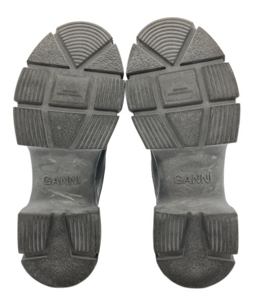 GANNI（ガニー）Ganni (ガニー) リサイクルラバーブーツ ブラック サイズ:36の古着・服飾アイテム