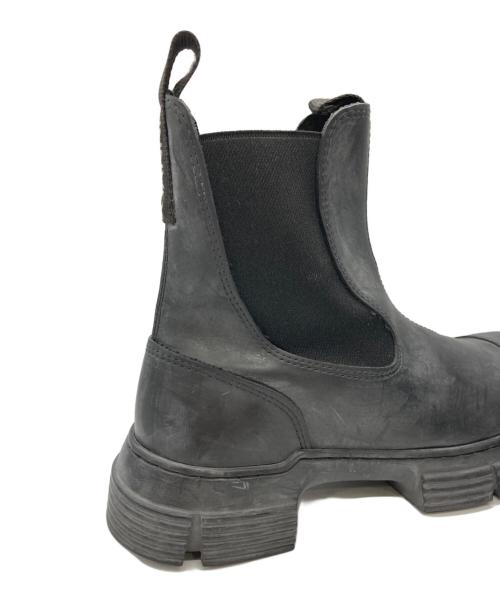 GANNI（ガニー）Ganni (ガニー) リサイクルラバーブーツ ブラック サイズ:36の古着・服飾アイテム