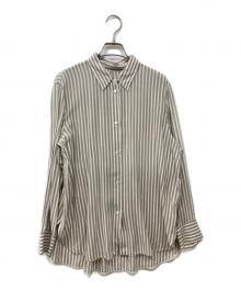icB（アイシービー）の古着「キュプラローンストライプ シャツ」｜グレー