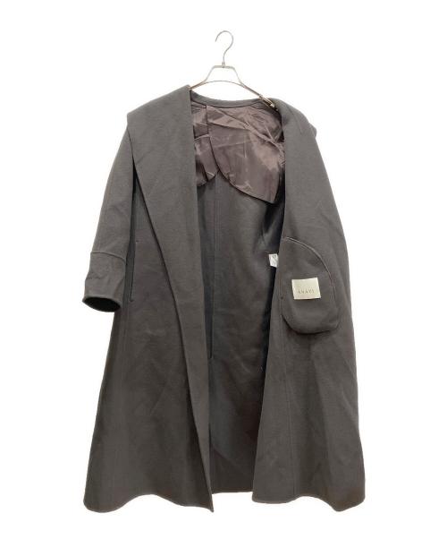 ANAYI（アナイ）ANAYI (アナイ) シャルムビーバーショールカラーコート ブラウン サイズ:38の古着・服飾アイテム
