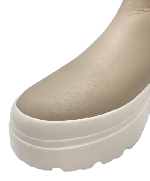 HUNTER（ハンター）HUNTER (ハンター) explorer chelsea flatform boot ベージュ サイズ:UK5の古着・服飾アイテム