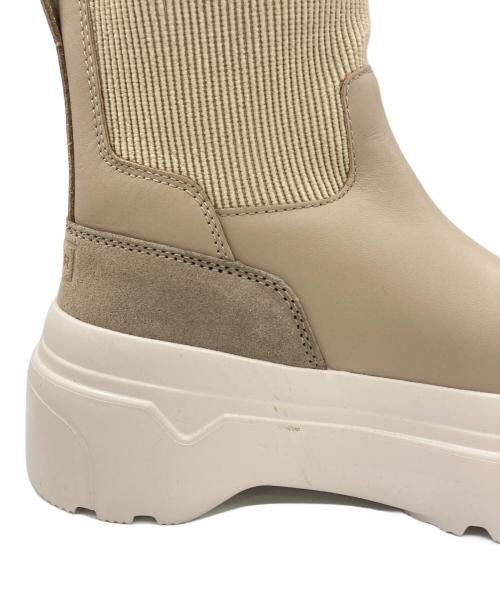 HUNTER（ハンター）HUNTER (ハンター) explorer chelsea flatform boot ベージュ サイズ:UK5の古着・服飾アイテム