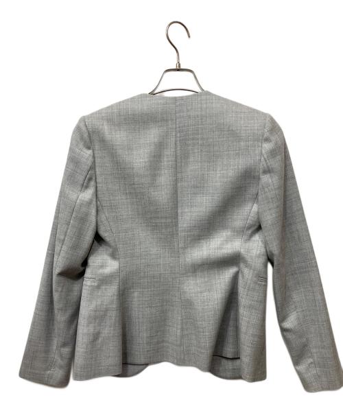theory（セオリー）theory (セオリー) ノーカラージャケット グレー サイズ:2の古着・服飾アイテム