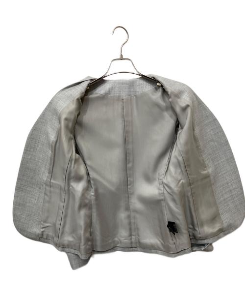 theory（セオリー）theory (セオリー) ノーカラージャケット グレー サイズ:2の古着・服飾アイテム