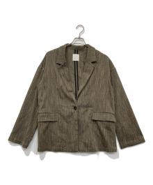 crewre（クルー）の古着「ツイーディヘリンボンジャケット」｜ブラウン