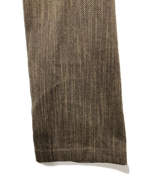 crewre（クルー）crewre (クルー) ツイーディヘリンボンジャケット ブラウン サイズ:3の古着・服飾アイテム