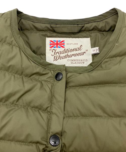Traditional Weatherwear（トラディショナルウェザーウェア）Traditional Weatherwear (トラディショナルウェザーウェア) ARKLEY LONG DOWN PA ダウンコート グリーン サイズ:34の古着・服飾アイテム
