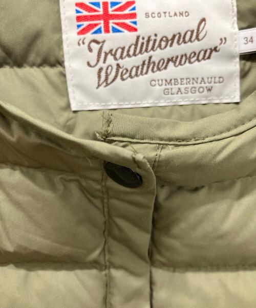 Traditional Weatherwear（トラディショナルウェザーウェア）Traditional Weatherwear (トラディショナルウェザーウェア) ARKLEY LONG DOWN PA ダウンコート グリーン サイズ:34の古着・服飾アイテム