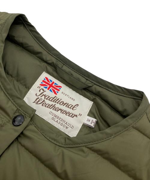Traditional Weatherwear（トラディショナルウェザーウェア）Traditional Weatherwear (トラディショナルウェザーウェア) ARKLEY LONG DOWN PA ダウンコート グリーン サイズ:34の古着・服飾アイテム