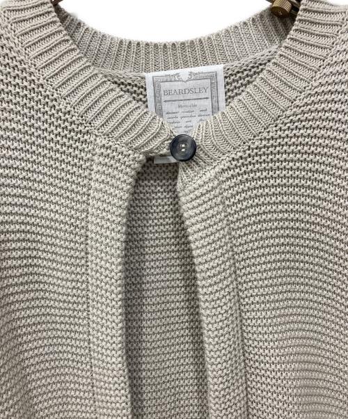 BEARDSLEY（ビアズリー）BEARDSLEY (ビアズリー) クロシェットスリーブカーディガン グレー サイズ:Freeの古着・服飾アイテム