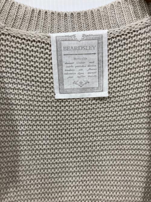 BEARDSLEY（ビアズリー）BEARDSLEY (ビアズリー) クロシェットスリーブカーディガン グレー サイズ:Freeの古着・服飾アイテム