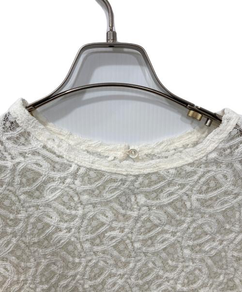 IENA（イエナ）IENA (イエナ) ペイズリー ストレッチレースプルオーバー アイボリー サイズ:FREEの古着・服飾アイテム