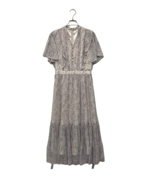 JUSGLITTY（ジャスグリッティー）JUSGLITTY (ジャスグリッティー) リトルフラワープリーツワンピース ラベンダー サイズ:1の古着・服飾アイテム