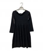 MIU MIUミュウミュウ）の古着「ペプラムニット」｜ブラック