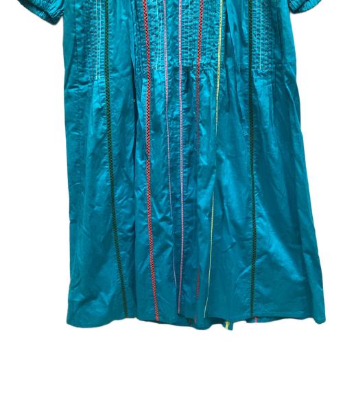 MUVEIL（ミュベール）MUVEIL (ミュベール) カラーステッチワンピース ブルー サイズ:36 未使用品の古着・服飾アイテム