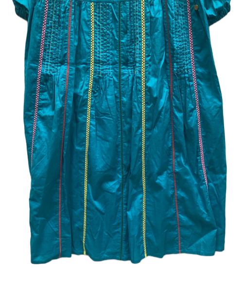 MUVEIL（ミュベール）MUVEIL (ミュベール) カラーステッチワンピース ブルー サイズ:36 未使用品の古着・服飾アイテム