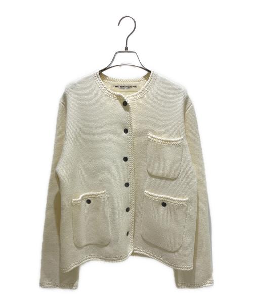 THE SHINZONE（ザ シンゾーン）THE SHINZONE (ザ シンゾーン) 24SS KNIT JACKET ホワイト サイズ:FOの古着・服飾アイテム