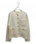 THE SHINZONE（ザ シンゾーン）の古着「24SS KNIT JACKET」｜ホワイト