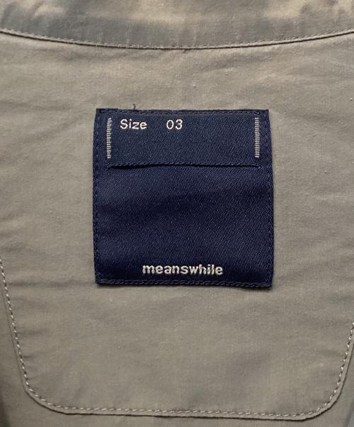 meanswhile（ミーンズワイル）meanswhile (ミーンズワイル) Officer's SH グリーン サイズ:3の古着・服飾アイテム