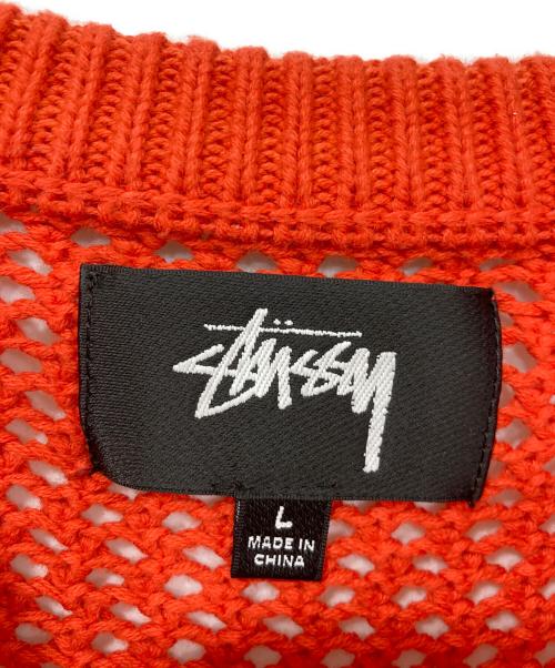 stussy（ステューシー）stussy (ステューシー) Pigment Dyed Loose Gauge/ピグメントダイルーズゲージ オレンジ サイズ:Lの古着・服飾アイテム