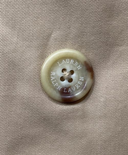 LAUREN RALPH LAUREN（ローレンラルフローレン）LAUREN RALPH LAUREN (ローレンラルフローレン) ショート ダブルブレステッド ツイル トレンチ コート ベージュ サイズ:2の古着・服飾アイテム