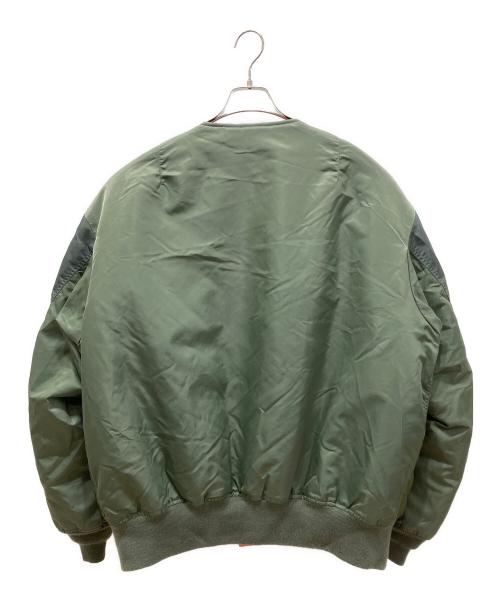 AVIREX（アヴィレックス）AVIREX (アヴィレックス) FACETASM (ファセッタズム) Dogs (ドッグス) BUG MA-1 JACKET カーキ×オレンジの古着・服飾アイテム