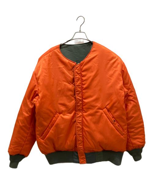 AVIREX（アヴィレックス）AVIREX (アヴィレックス) FACETASM (ファセッタズム) Dogs (ドッグス) BUG MA-1 JACKET カーキ×オレンジの古着・服飾アイテム