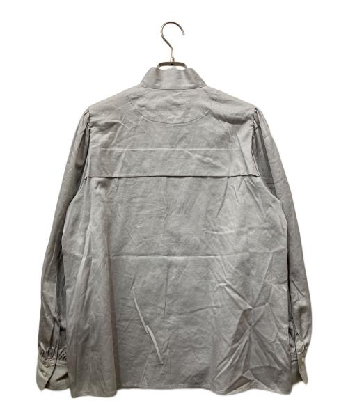 foufou（フーフー）foufou (フーフー) stand collar dress shirts グレー サイズ:FREEの古着・服飾アイテム