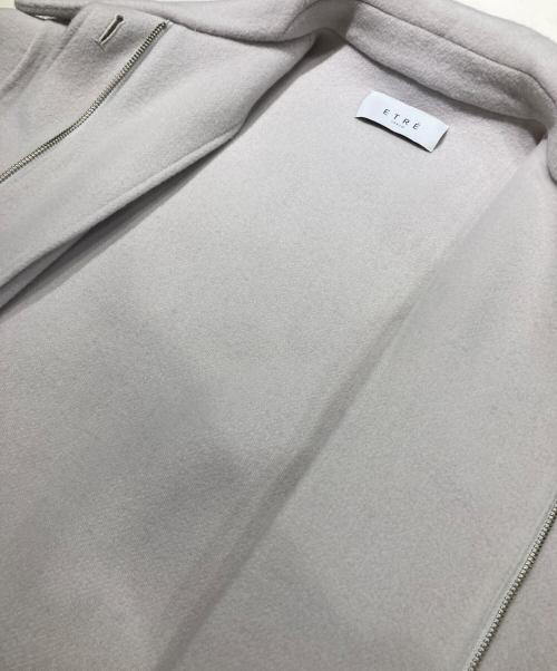ETRE TOKYO（エトレトウキョウ）ETRE TOKYO (エトレトウキョウ) フーディーストールコクーンコート グレー サイズ:Ｓの古着・服飾アイテム