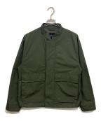 theoryセオリー）の古着「ステンカラーボンバージャケット」｜カーキ