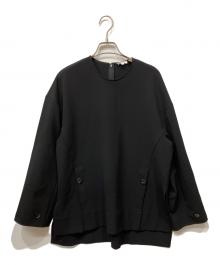 ENFOLD（エンフォルド）の古着「2WAY SLEEVE PULLOVER」｜ブラック