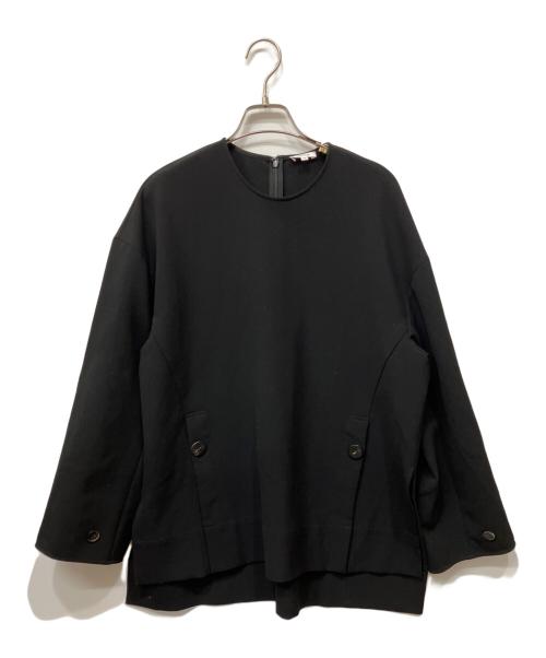 ENFOLD（エンフォルド）ENFOLD (エンフォルド) 2WAY SLEEVE PULLOVER ブラック サイズ:38の古着・服飾アイテム