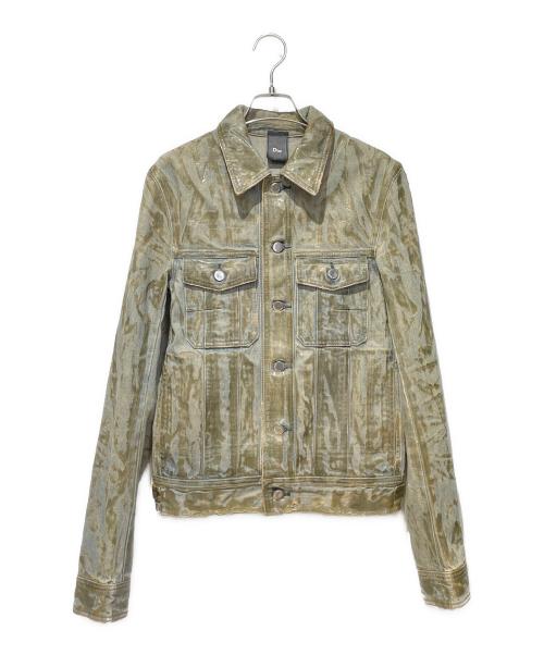 DIOR HOMME（ディオール オム）DIOR HOMME (ディオール オム) アイスブルーラスターコーティングジャケット ブルー サイズ:48の古着・服飾アイテム