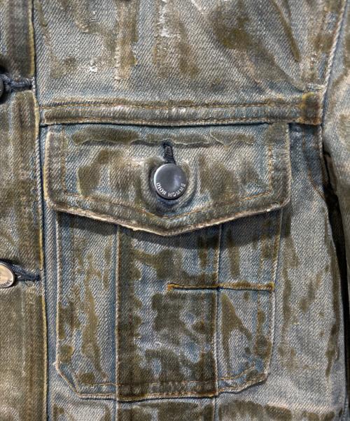 DIOR HOMME（ディオール オム）DIOR HOMME (ディオール オム) アイスブルーラスターコーティングジャケット ブルー サイズ:48の古着・服飾アイテム